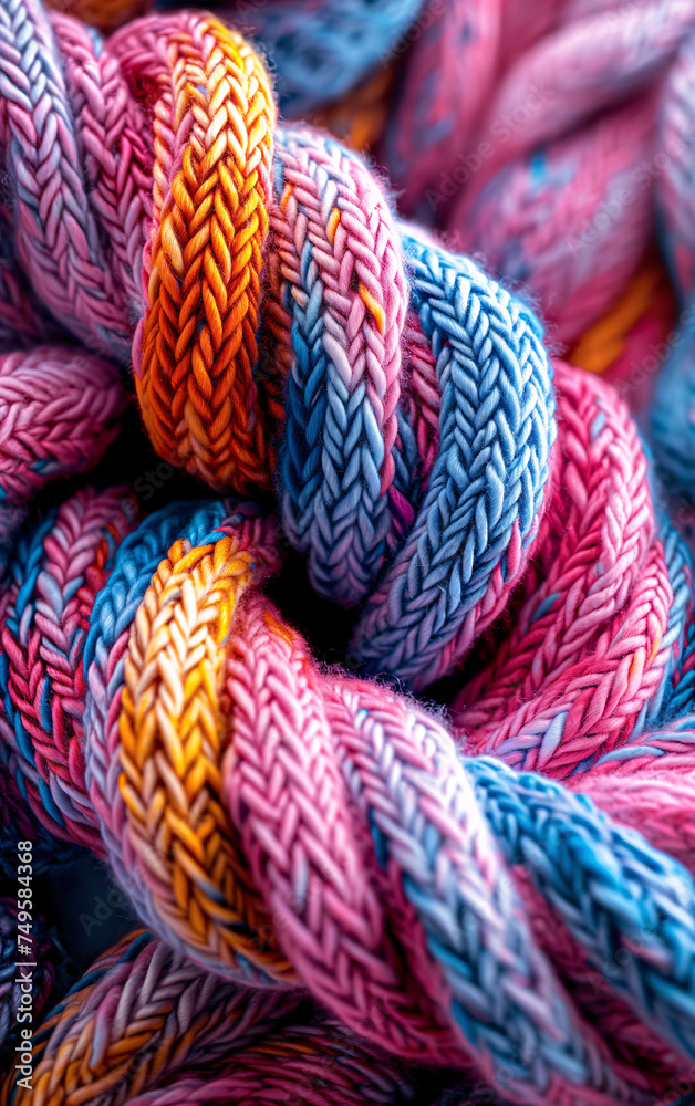 Madeja de lana de  colores 