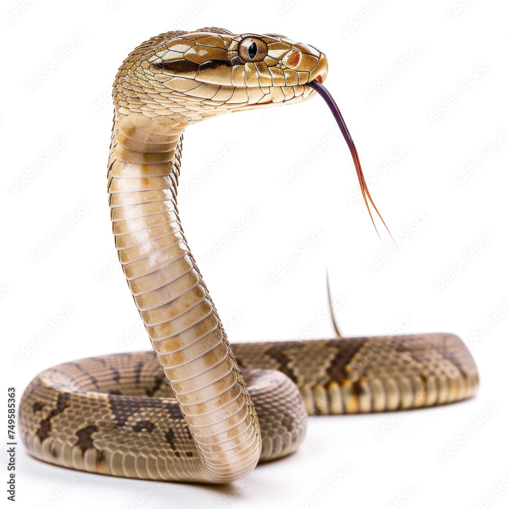 Fototapeta premium snake isolated on white background