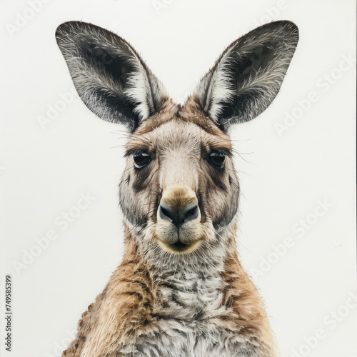 kangaroo on white background.