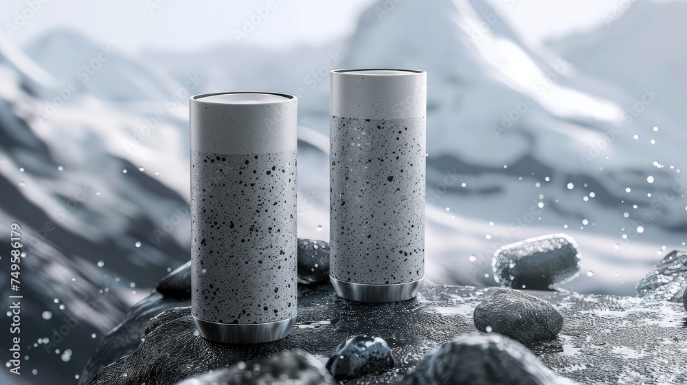 an outdoor water cup, designed to enhance the outdoor drinking experience, durability, sleek design, and eco-friendliness against a backdrop of nature. an outdoor water cup, designed to enhance the outdoor drinking experience, durability, sleek design, and eco-friendliness against a backdrop of nature.