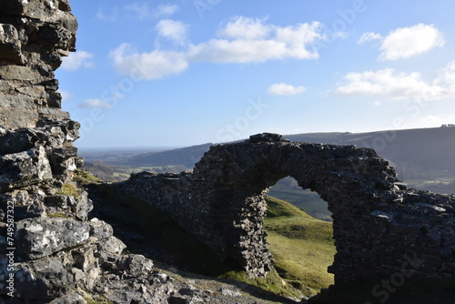 the remains of a Welsh castle near Llangollen