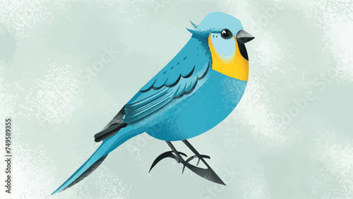 Flat Design Canary Vector Illustration on White Background. Perfect for Adding Charm to Your Designs