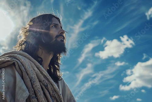 Jesus Thinking on a Sunny Day © PapaGray