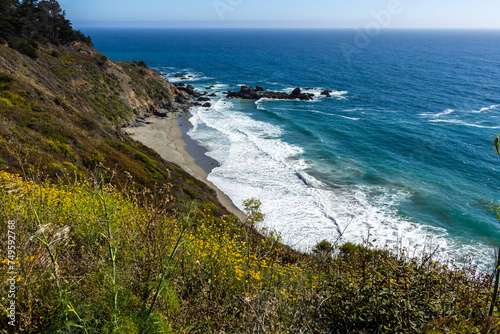 Big Creek Cove Vista Point in Big Sur, California, USA. This viewpoint overlooks the rugged Big Sur Coast and Big Creek Bridge. © An Instant of Time