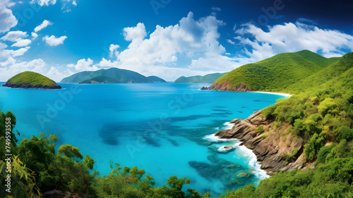 Panoramic Bliss: Serenity of the British Virgin Islands – A Picturesque Landscape of TradeWinds Life © Madge