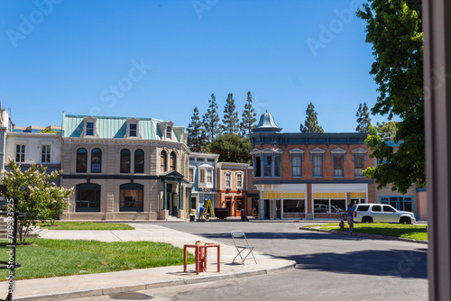 Burbank, California, USA, June 20, 2022: Warner Brothers Studios Backlots. photo