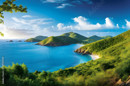 Panoramic Bliss: Serenity of the British Virgin Islands – A Picturesque Landscape of TradeWinds Life photo