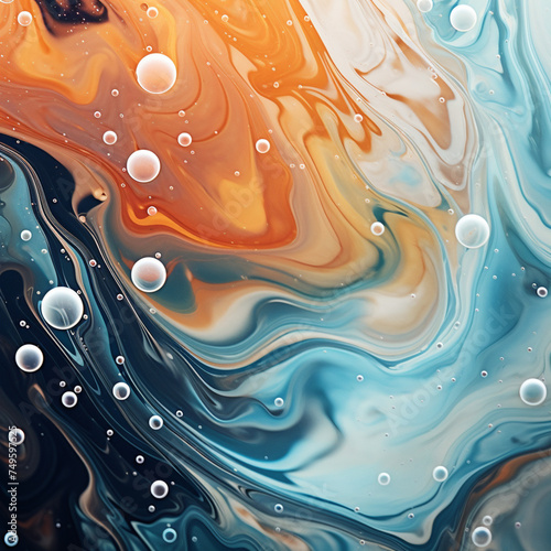 abstract background with bubbles