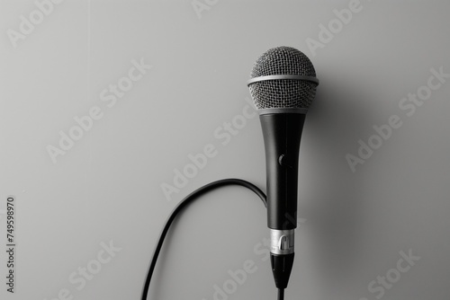 microphone on white background
