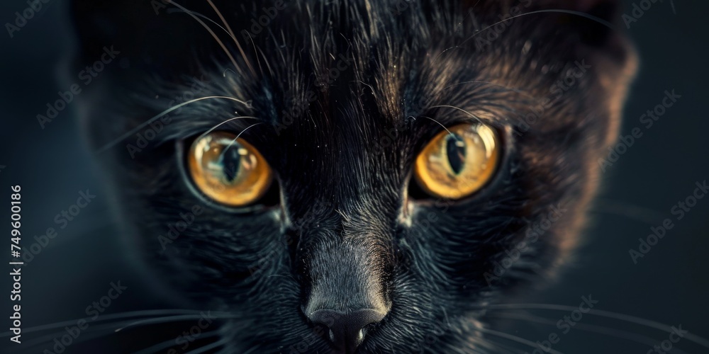 cat close-up portrait Generative AI