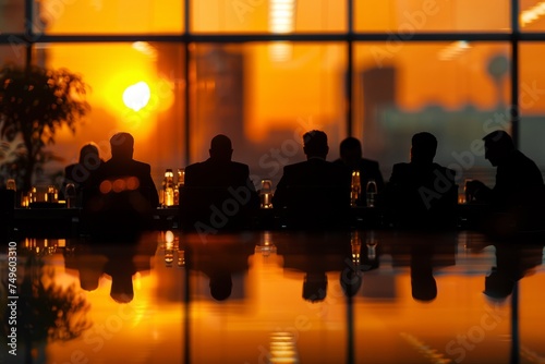 Group of People Sitting at Table by Window