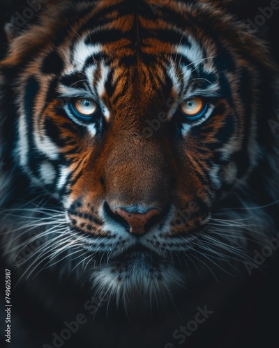 a close up image of a tiger, nature photography, generated with AI