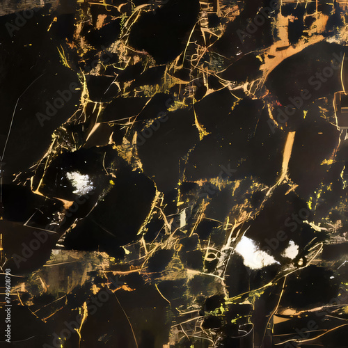 black Portoro marble with golden veins. Black golden natural texture of marbl. abstract black, white, gold and yellow marbel. hi gloss texture of marble stone for digital wall tiles design. 