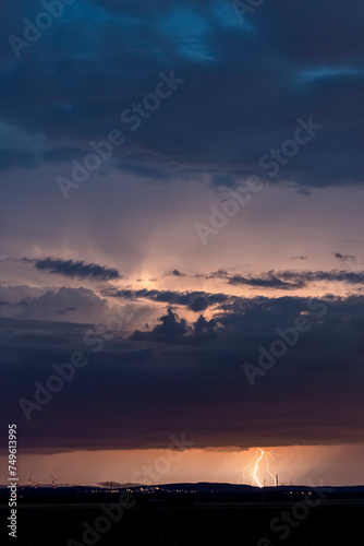 Fototapeta Naklejka Na Ścianę i Meble -  lightning in the sky