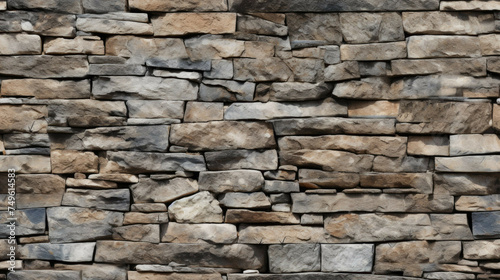 Seamless Tilable Stone Wall Texture Pattern