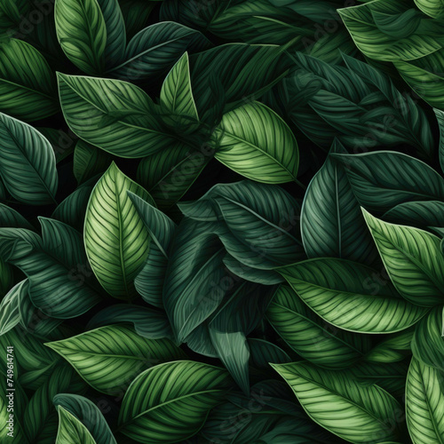 Seamless Tilable Leaves Texture Pattern © Michael Böhm