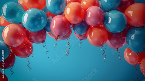 A Bunch of Balloons Floating in the Air