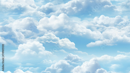 Seamless Tilable Clouds Texture Pattern