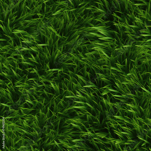 Seamless Tilable Grass Texture Pattern