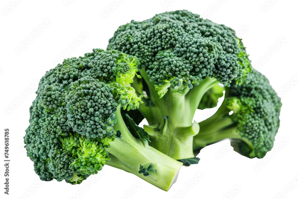 Fresh green broccoli bunch for healthy eating, cut out - stock png. Fresh green broccoli bunch for healthy eating, cut out - stock png.