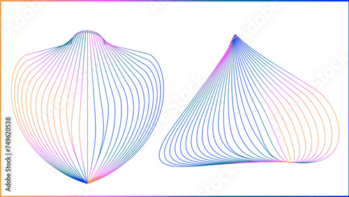 The vector dotted spiral vortex graphic is a visually interesting and complex image. use of color, movement, and text, all contribute to its overall effect.
