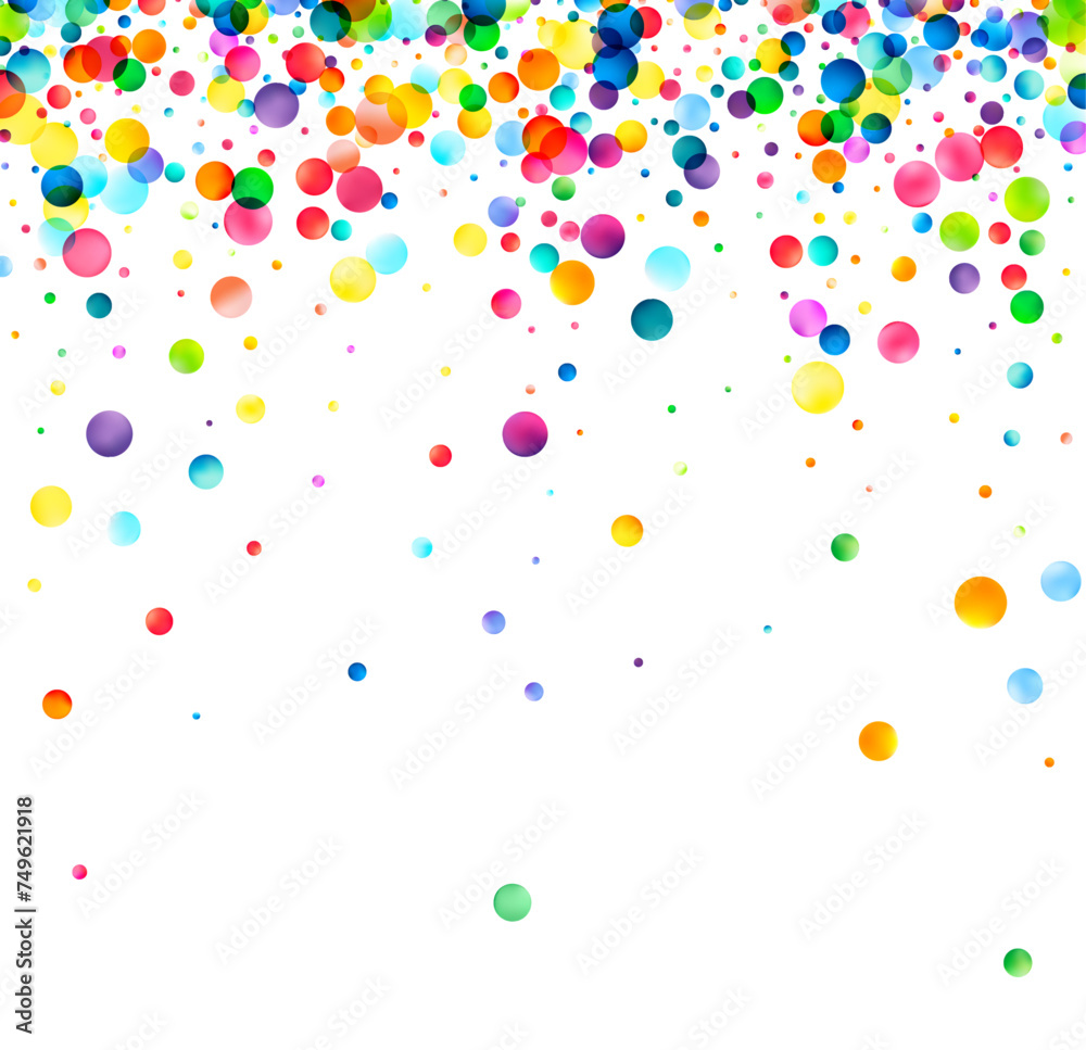 Cascade of Colorful Bubbles
