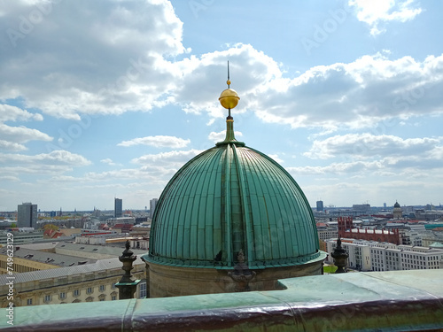 The view from the Berlin Dom observation deck. Aerial view of Berlin, Germany