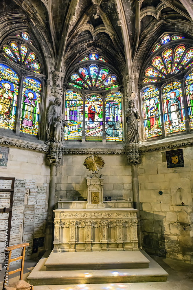 Interior of Saint Jacques Church of Dieppe (Eglise SaintJacques) dates