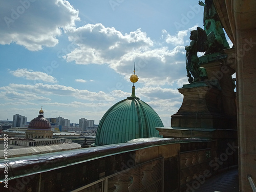 The view from the Berlin Dom observation deck. Aerial view of Berlin, Germany