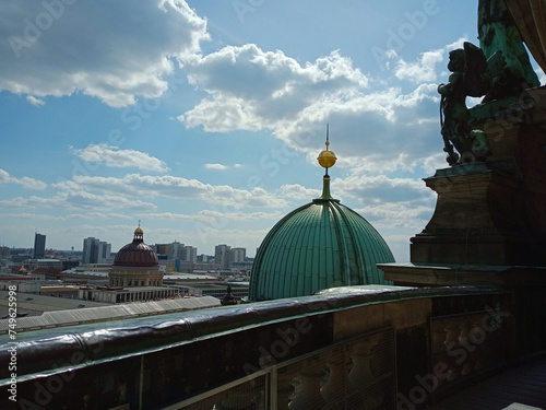 The view from the Berlin Dom observation deck. Aerial view of Berlin, Germany