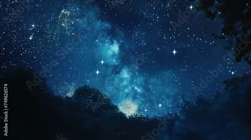 night sky with stars