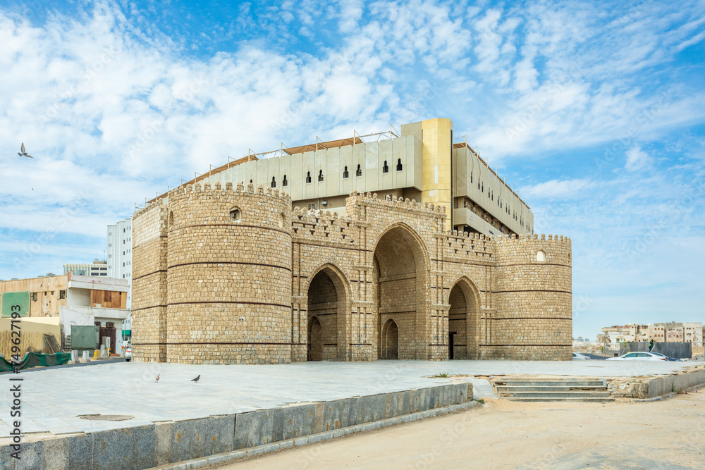 Baab Makkah, old arab ruined fortified Mecca gate, Jeddah, Saudi Arabia