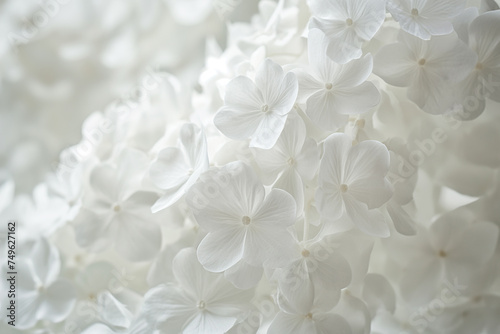 White paper flowers background © Vilma