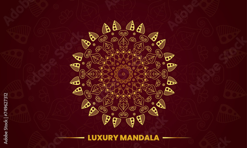 Creative Modern Vector Luxury Mandala Design Template