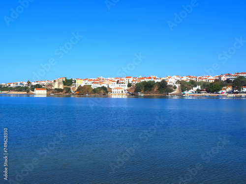 Fototapeta Naklejka Na Ścianę i Meble -  Vila Nova de Milfontes - beautiful portuguese town at river Mira with a castle ad beautiful beaches