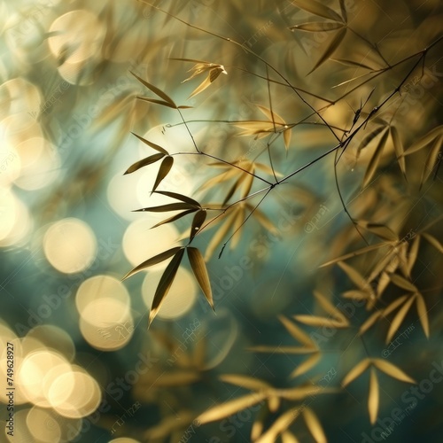 Close Up of Bamboo Tree Branch