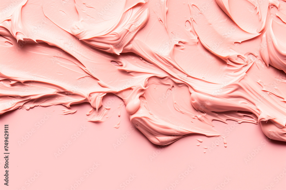 Background with close-up of a cosmetic swatch. Pure Liquid cream texture smooth creamy cosmetic product background. Background with close-up of a cosmetic swatch. Pure Liquid cream texture smooth creamy cosmetic product background.