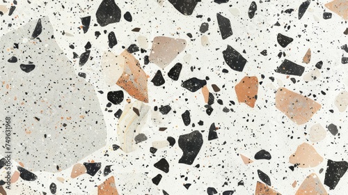 Close-Up of White and Black Speckled Surface
