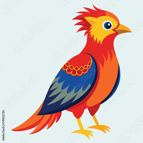 A beautiful bird vector illustration and artwork