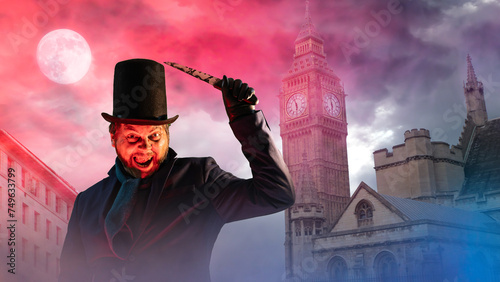A maniac from 19th century England and London, Jack the Ripper