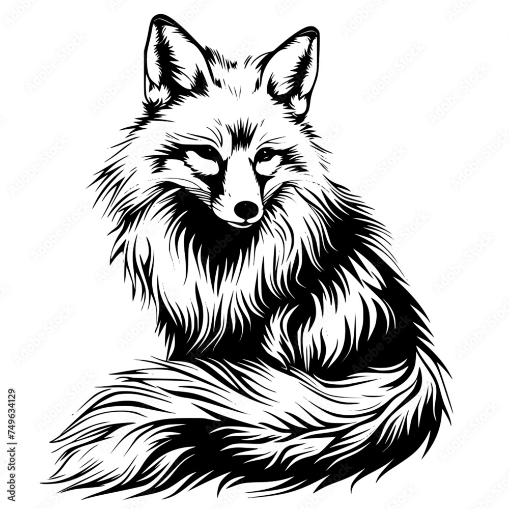Obraz premium fox illustration