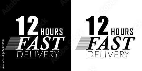 Fast delivery in 12 hours. Express delivery, fast and urgent shipping
