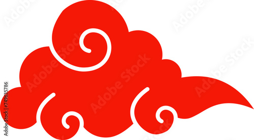 asian cloud decoration vector traditional chinese cloud