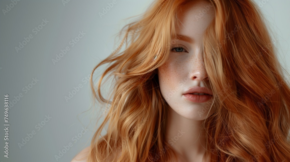 A flowing, supple hair bust A flowing, supple hair bust