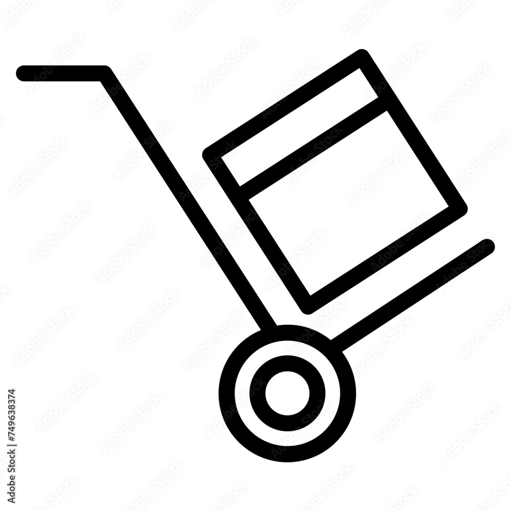 Manual loader. Vector web icon trendy style on white background..