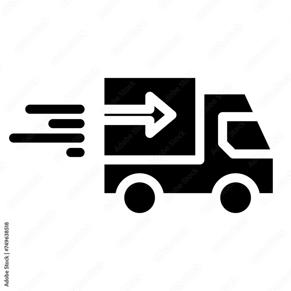 Truck icon. Freight, delivery symbol. Vector illustration Truck icon. Freight, delivery symbol. Vector illustration