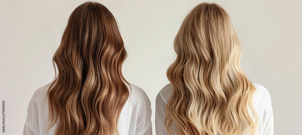 Fototapeta premium A flowing, supple hair bust