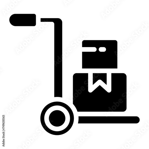 Manual loader. Vector web icon trendy style on white background..