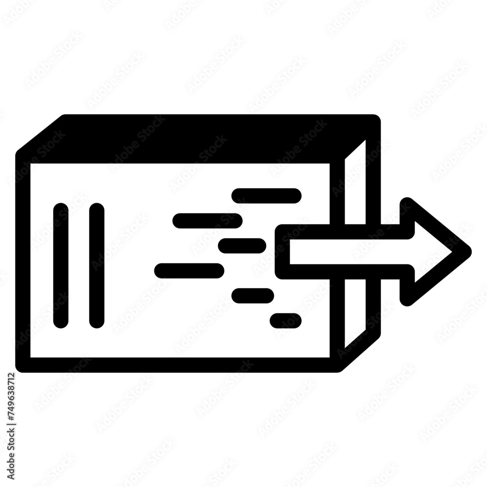 Box icon. Empty open shipping box or unboxing. Carton boxe icon. Stock vector. Vector illustration. Box icon. Empty open shipping box or unboxing. Carton boxe icon. Stock vector. Vector illustration.