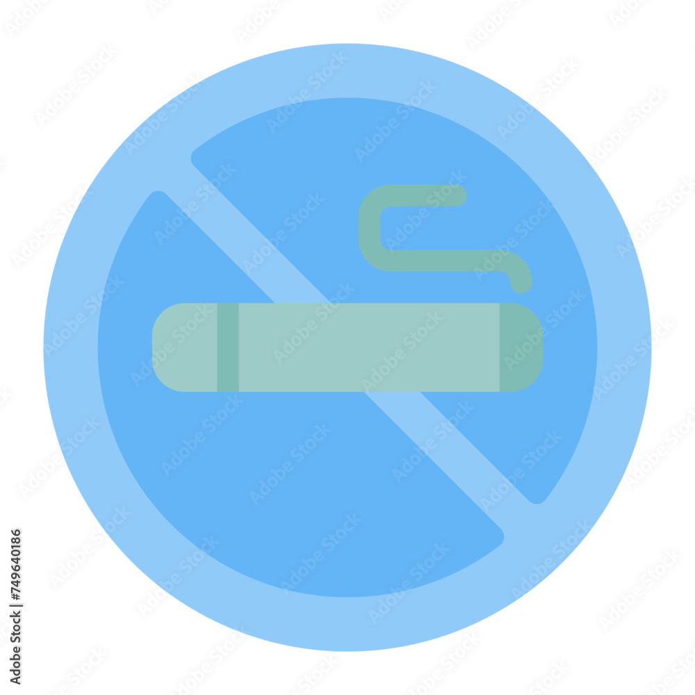 This is the No Smoking icon from the Hotel icon collection with an Color style This is the No Smoking icon from the Hotel icon collection with an Color style